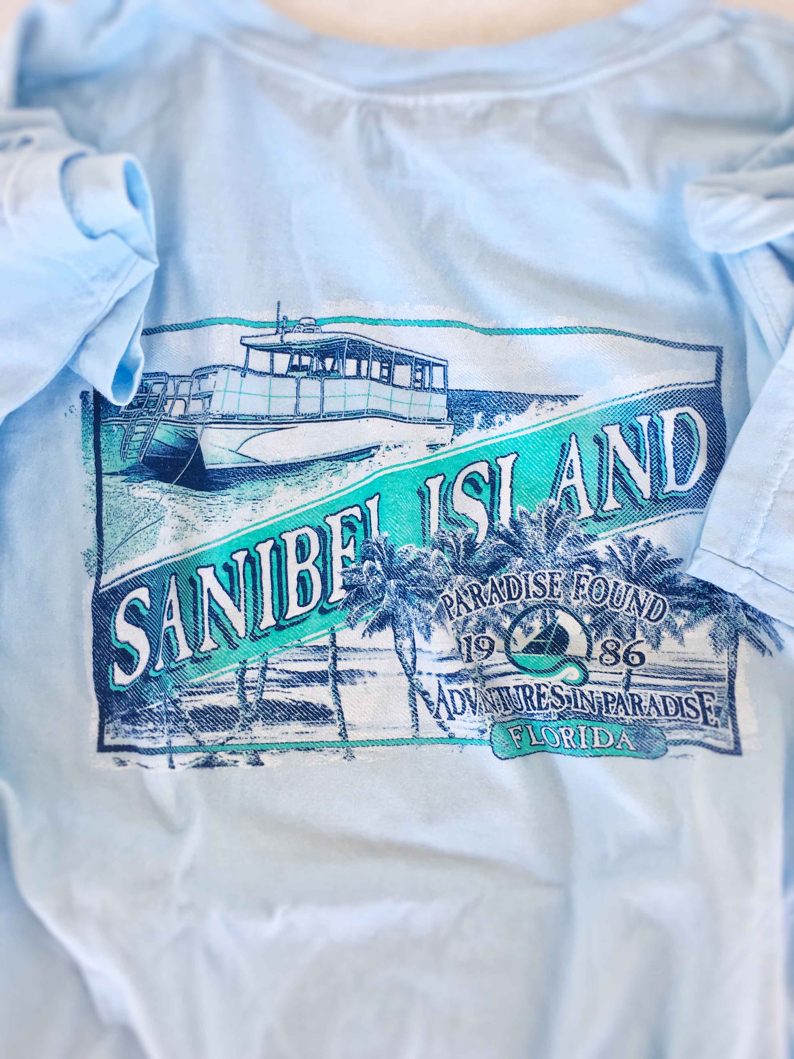 Sanibel Island Boat T Shirt Adventures In Paradise Outfitters To The Outsiders
